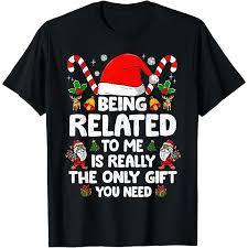 Merry Christmas Lights Santa Hat Xmas Family Matching Pajama T-Shirt 4XL Gray