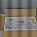 Bestier Gold Vintage Candle Chandelier Crystal Lighting Fixture Lamp for Dining Room Bathroom Foyer Livingroom 6 E12 Bulbs Required D24 in x H26 in