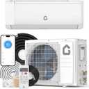 9000 BTU Mini Split Air Conditioner, 18.5 SEER2 208-230V Split Unit Ac and Heat Cool Up to 450 Sq.Ft, Ductless Air Conditioner w/Complete Installation Kit,Remote,2.0 Wifi Control,Low Noise