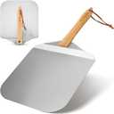 Onlyfire Aluminum Pizza Peel with Wooden Handle 12 x 14 Inch, Non-Stick Metal Pizza Paddle for Baking Homemade Pizza Cake and Bread