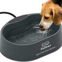 Heated Water Bowl for Dog & Cat, Outdoor Heated Pet Bowl with Anti Chew Cord, Large Heated Dog Bowl Provides Drinkable Water in Winter for Dogs Cats Chickens Birds,0.98 Gallon/125 OZ,35 Watts