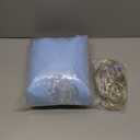 10x10ft Baby Blue Tulle Backdrop Curtain with Lights String for Parites, Sheer Backdrop Curtains for Wedding Baby Shower Birthday Party Photo Shoot Decorations (10ft x 10ft(2 Panels 5*10ft))