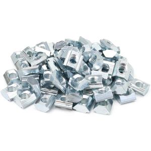 120pcs 20 Series M5 Aluminum Extrusion Profile M5 T Slide Nut Tee Sliding in Nut Hardware for 2020 2040 Extruded Aluminum Connector Bracket Accessories