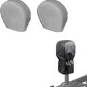 Explore Land Electric Tongue Jack Cover Bundle with Tire Covers 2 Pack (Universal fits Tire Diameter 23-25.75 inches, Gray)