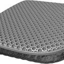 EVEME Large Gel Seat Cushion for Long Sitting with Non-Slip Cover,Soft & Breathable,Seat Cushion for Chair,Car,Office,Desk Chair,Wheelchair (Medium Size) Color Black