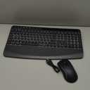 Wireless Keyboard and Mouse Combo,SABLUTE KM25Pro Rechargeable Backlit Ergonomic Keyboard with 4000mAh Battery, Wrist Rest and Phone Holder, Quiet for PC/Mac/Laptop/Windows/Chrome OS (Black)