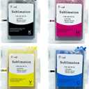 F-ink Prefilled Sublimation Ink Cartridge Compatible with Sublijet Sawgrass Virtuoso SG500 and SG1000 Printer, Refillable Sublimation Ink Cartridge