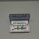 4E 4E'S USA Dental Implant Torque Wrench Set: Universal Prosthetic Kit with Torque Adjustable Ratchet & Screwdrivers 16pcs, 10-70Ncm, Fully Autoclavable