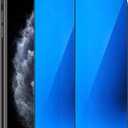 BWEDXEZ 2 Pack Anti-Blue Privacy Tempered Glass Suit for iPhone 11 Pro Max/iPhone XS Max Mirror Anti-Spy Screen Protector Anti-Peeping Film Electroplated 9H Hardness Anti-scratch 6.5 Inch (Blue)