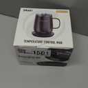 Kepwam Self Heating Coffee Mug T2, 16oz Smart Heated Coffee Mug, 150 Min Battery Life - Hot up to 149 Temperature Control Coffee Mug Warmer, Gifts for Dad Mom (No APP) (Steel Blue)