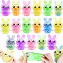 12 Pack 3.5Large Easter Eggs Filled with Bunny Stress Ball Fidget Toy 8 Colors Squeeze Squishy Relief Toy for Kids Boys Girls,Easter Basket Stuffers Easter Egg Hunt Party Favors Gifts Classroom Prize