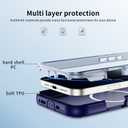 Korecase Magnetic for iPhone 16 Pro Case 6.3" [Compatible with Magsafe] Military-Grade Drop Proof Double Protection Bumper Phone Case Frosted Blue