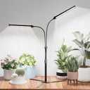 Grow Lights for Indoor Plant, 6000K Full Spectrum Plant Lights for Indoor Growing, 144 LED Grow Light, Height Extendable 9-16'', Auto On Off Timing 4/8/12/18Hrs