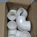 6pcs 2 PVC Fittings 90 Degree Elbow 2 Way PVC Pipe Fittings Right Angle Elbow Furniture Build Grade Pipe Adapter Fittings SCH40