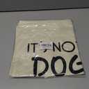 Cavapoo Dog Gifts Cotton Linen Throw Pillow Cover, Funny Cavapoo Gifts for Women Dog Lovers Mom, Its Not Dogs Hair Its Dogs Glitter for Home Room Bed Sofa Decorations Decor (18 x 18 Inch)