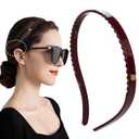 Red Headbands for Eyewear Flex No Pressure Hairband Fashion Acetate Headbands for Womens Sisters Girls Gifts