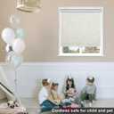 Sunoff Blackout Roller Shades Blinds Cordless for Windows Pull Down Room Darkening Door Blinds with Thermal Insulated Easy to Install for Living Room,Bedroom,Home,Office Linen Beige 30" W x 72" H