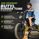 16 x 4.0 Inner Tube with Schrader Valve - Ideal for Kids Electric Bike with 16 Inch Fat Tires - Butyl Rubber Durable & Reliable Performance