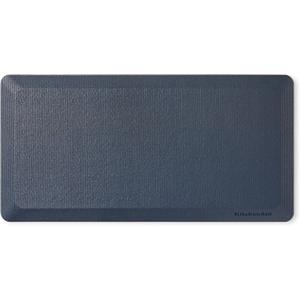 KitchenAid Gourmet Series Kitchen Comfort Gel Mat, Solid Basketweave, Ink Blue, 20"x39"