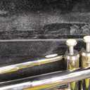 Beginner trumpet Brass Instrument Trumpet Lacquer Gold Trumpet B-flat Key Beginner Adult Musical Instrument(Silver)