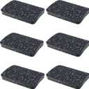 Heavy Duty Treadmill Mat Pads - 6 PCS 0.55" Ultra-Dense Rubber Anti-Vibration Pads - Professional Grade Floor Protection for Large Machines and High-Impact Use