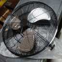 Amazon Basics 18" High Velocity Industrial Floor Fan with 3 Speeds, Powerful Airflow, Air Circulator, Tilt Head, ETL-Listed Safety Compliance, Metal Housing/ Blades, for Commercial Space 100W, Black