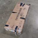 Einhomn Twin Bed Frames with LED Light and Charging Station, Floating Wooden Bed Frame, Heavy Duty Metal Slats, No Box Spring Needed, Noise Free, Easy Assembly, Walnut