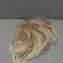 Baruisi Short Blonde Wigs for White Women Synthetic Side Part Straight Bob Wig Halloween Party Cosplay Hair with Cap
