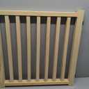 Wooden Freestanding Dog Gates, Foldable Wood Pet Gate Indoor, No-Painted Puppy Gate for Doorways, Stairs, 23" Height-2 Panels