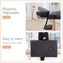 BestMassage Portable Folding Massage Table Massage Bed 24" Wide,Black, 2 Folding 24 inch wide PVC Leather