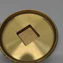 Therwen 2 Pcs 3.5 Inch Sewer Cleanout Cap Slotted Brass Cleanout Plug Wrench Sewer Clean Cover for Drain, Waste, and Vent Purposes(Convex)