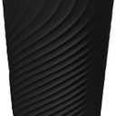 DAJITRE 1.8 Gallon Small Trash Can Wastebasket Recycling Bin Slim Profile for Compact Spaces Bathroom, Office, Bedroom, Kitchen (1.8 Gallon, Black)