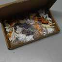 Civaner 48 Pcs Valentine's Gifts Card with Dog and Cat Resin Figurines for Adults Mini Resin Puppy Figures Valentines Pet Love Cards with Heart for Party Favors Gifts Exchange Prizes