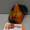 4 in 1 Fall Festival Thanksgiving Party Games with Ring Toss, Plastic Cones, Bean Bags, 3-Legged Race Bands, Thanksgiving Games for Family Boy Girl Adult Carnival Friendsgiving Outdoor Yard Activities