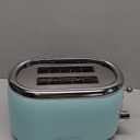 Mueller Retro Toaster 2 Slice with 7 Browning Levels and 3 Functions: Reheat, Defrost & Cancel, Stainless Steel Features, Removable Crumb Tray, Under Base Cord Storage, Turquoise
