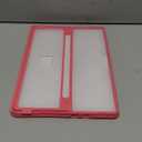 Case Updated Version fit Microsoft Surface Pro 11/10 /9/8 13-Inch, All-in-one Rugged Case Compatible with Type Cover Keyboards, Transparent&Red