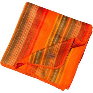 Alpaca Wool Blanket  Naturally Warm and Ultra-Soft Comfort  65 x 48 - Breathable and Hypoallergenic  Non-Itchy Alpaca Blanket, Handwoven, Cozy Feel and Beautiful Natural Texture(Orange)