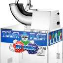 Polar Blast Snow Cone Machine - Acrylic Crushed Ice Maker Grinds Up to 500lbs of Ice Per Hour for Parties, Events, and More by Great Northern Popcorn