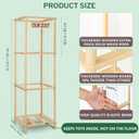 Honeyera Stuffed Animal Storage & Organizer with Stuffies Freshener Spray, Wooden Cute Zoo Toy Holder for Toddler Rooms, Playrooms & Bedrooms