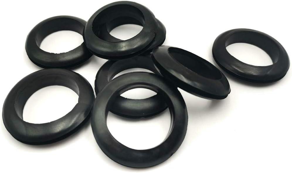 EASYEAH Rubber Grommets for Wiring 1-1/2 In Panel Hole, 1-3/8 In ID Firewall Grommet Automotive, Eyelet Ring Gasket Hole Grommets for Metal Electric Box, Wires Cables Hoses Protection, 8 Pcs, 35x38 mm