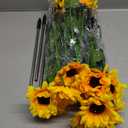 Solar Sunflower Lights Outdoor Garden Decor, Solar Flowers Lights with 18 Sunflowers, Waterproof Fall Decor Stake Decorative Light Auto ON/Off for Garden Yard Patio Backyard, Gift for Women (3 Pack)