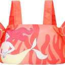 Gogokids Swim Vest for Kids, Toddler Floaties Fit 20-50 lbs Girls & Boys, Swimming Aid with Water Wings and Shoulder Strap for 2-6 Years, Pool/Beach (Cranberry)