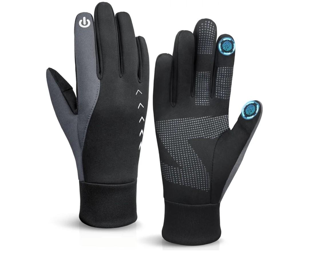 Cierto Winter Gloves Men Women: Touch Screen Thermal Cold Weather Gloves,Mens Womens Windproof Warm Gloves for Running Hiking Cycling Driving XL