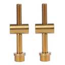 2PCS Titanium M5x40mm Bolt Nut Washer Bicycle SeatPost Fixed Bolt (Gold)