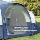 HIKERGARDEN 10 Person Camping Tent - Portable Easy Set Up Family Tent for Camp, Windproof Fabric Dome Tent Outdoor for Hiking, Backpacking, Traveling-14'x11'x74in(H)