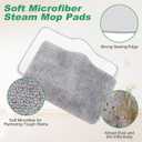Microfiber Steam Mop Pads Compatible with ACHTFACH & ScrubWiz Steam Mop, Washable & Reusable Microfiber Steam Mop Cloth for All Types of Surfaces