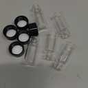 20PCS 4mL Clear Glass Sample Vials, 1 Dram Borosilicate Glass Vial with Screwcap, PE Liner Sample Containers Lab Vial Liquid Sampling Glass Oil Bottle