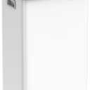 SONGMICS Motion Sensor Trash Can, 18-Gallon (68L) Automatic Kitchen Garbage Can with Stay-Open Lid, Soft Close, Stainless Steel, 15 Trash Bags Included, Cloud White ULTB630W68