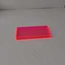 Acrylic Tray for Vanity Makeup Perfume Jewelry 12x6'' Small Decorative Tray for Bathroom Dresser Tops Candle Sink Counter, Neon Pink