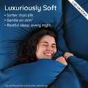 Bambaw 100% Viscose Derived from Bamboo Pillowcase King Size  Set of 2 Cooling Pillow Cases King with Envelope Closure, Navy Blue Pillow Case, Breathable & Super Soft Pillow Cases (Navy Blue)